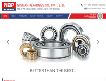 Tablet Screenshot of nbpbearings.com